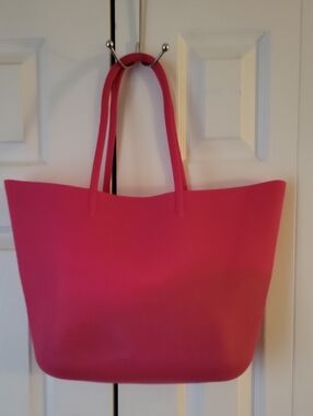 Pink Women's Silicone Tote Bag